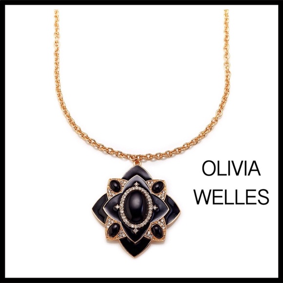 OLIVIA WELLES LONG PENDANT STATEMENT NECKLACE A3C - Picture 8 of 8